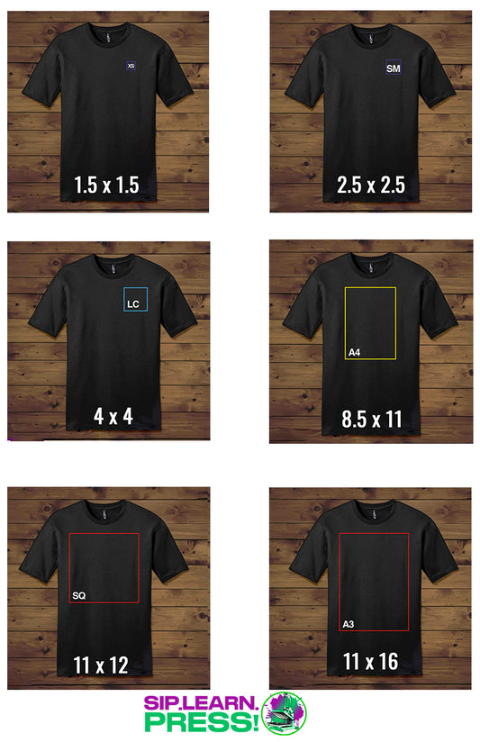 Choosing Your TShirt Transfer Size