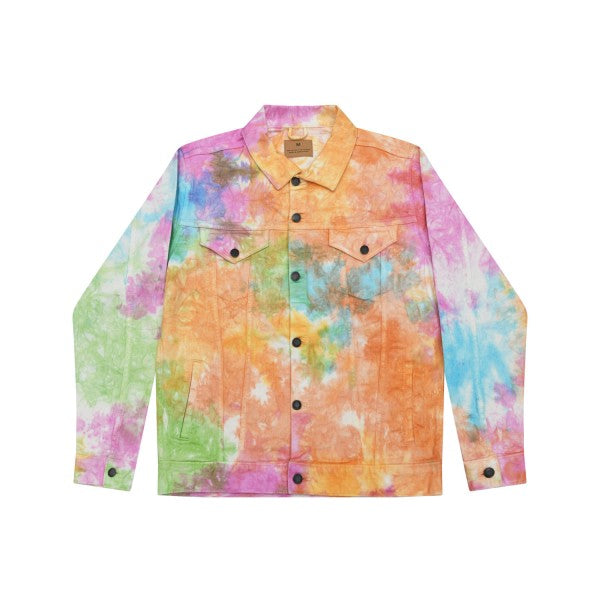 Tie Dye Denim Jacket - vivid