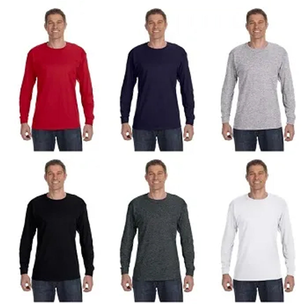 Famous Maker Men’s Big & Tall Long Sleeve Tees (XL to 5X) - 48 pieces per case