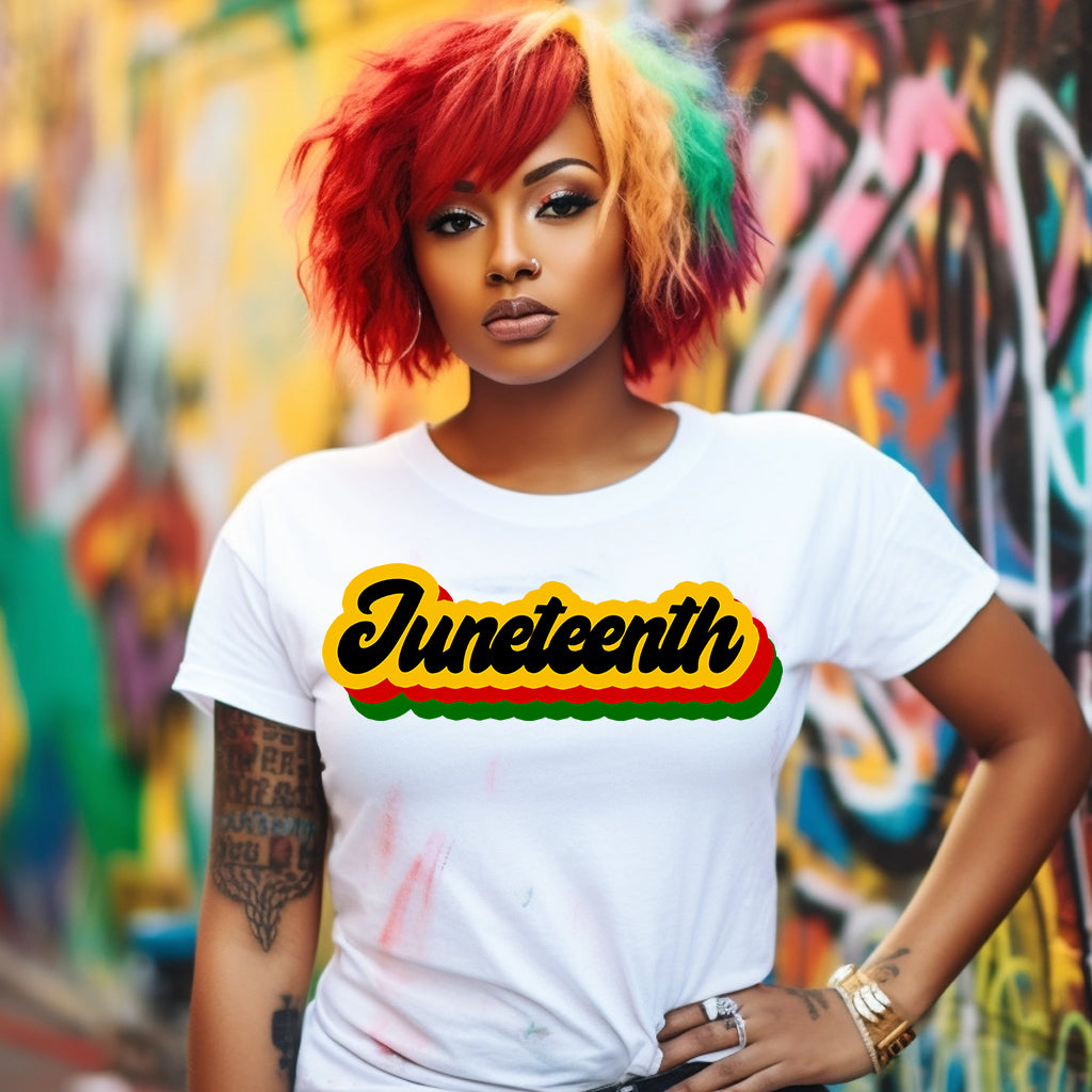 Juneteenth Retro NO Tail DTF Transfer – siplearnpress