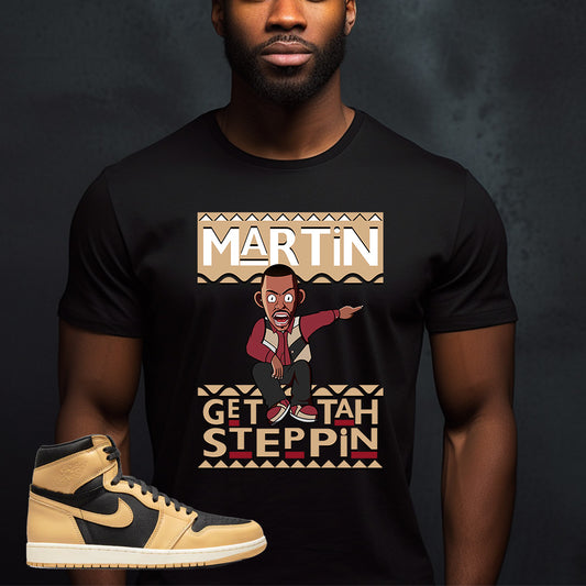 Get Tah Steppin Sitting Tan/Black DTF Transfer