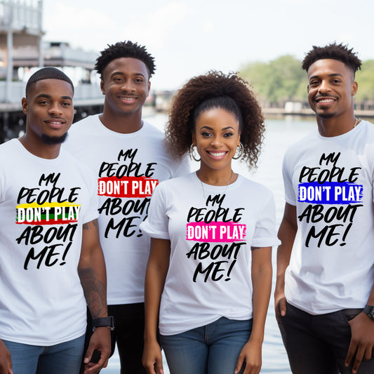 My People Don't Play About Me Retro PNG Bundle