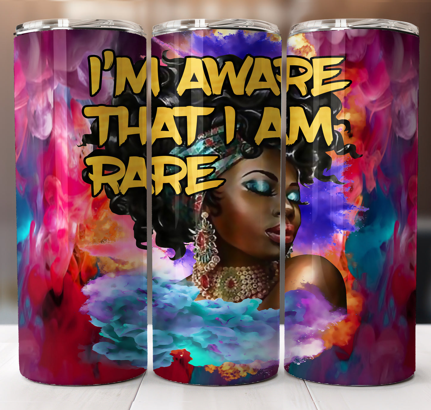 I Am Aware Woman Tumbler Sublimation Design