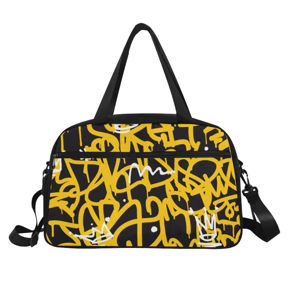 Yellow Graffiti Weekend Handbag