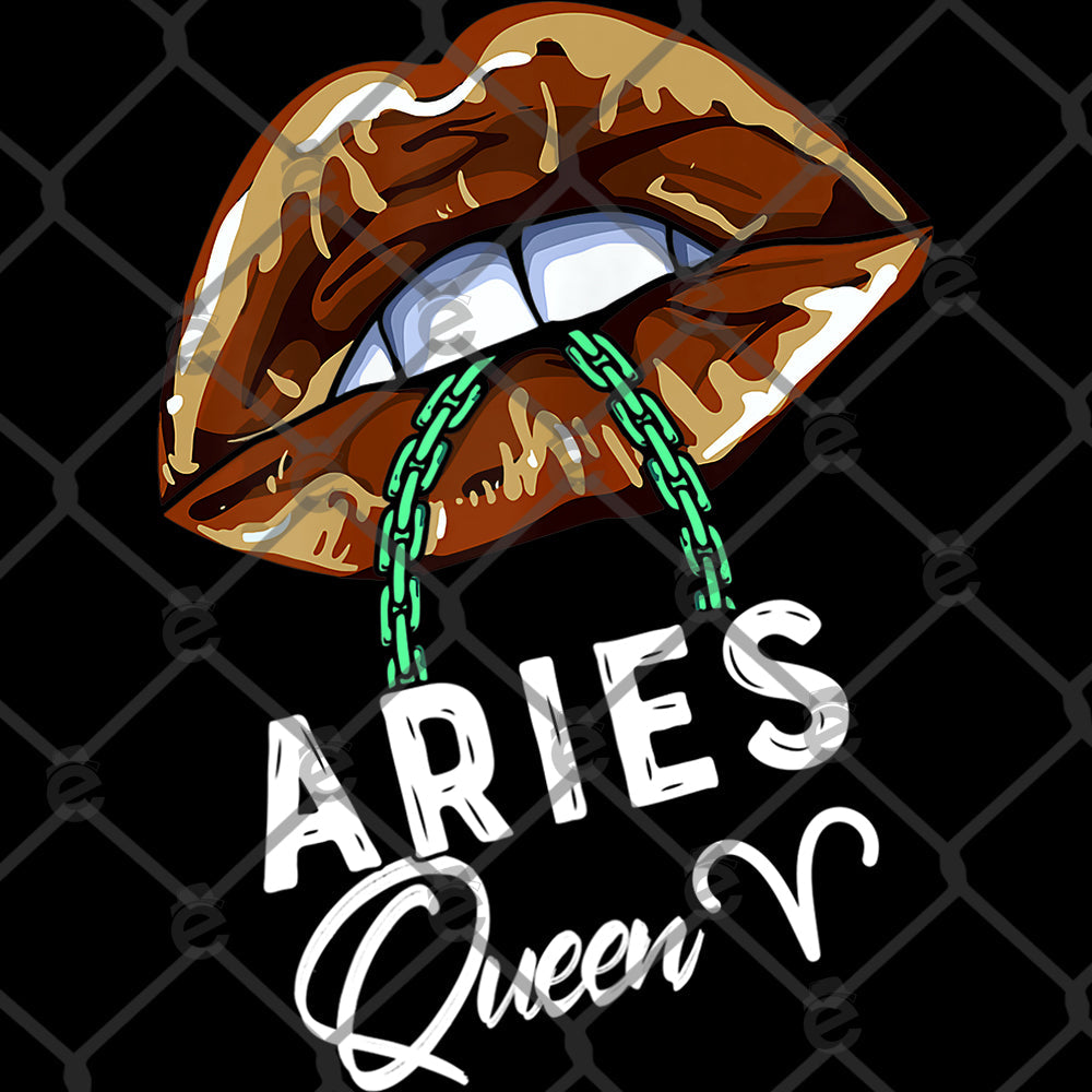 Aries Queen Lips DTF Transfer