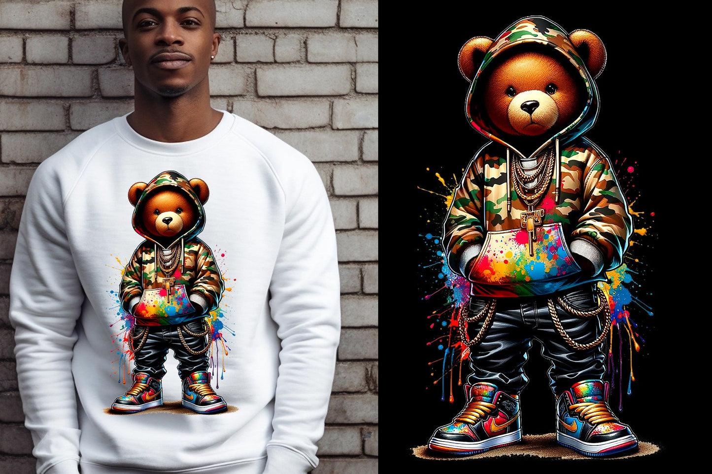 Hoodie Bears PNG Bundle