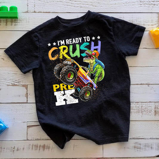 Crush Pre-K Dino Monster Truck DTF Transfer