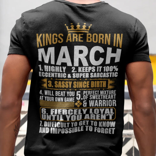 Kings Born in March DTF Transfer