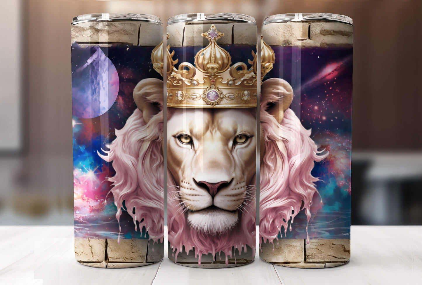 3D Lionhead Tumbler PNG/JPG-15