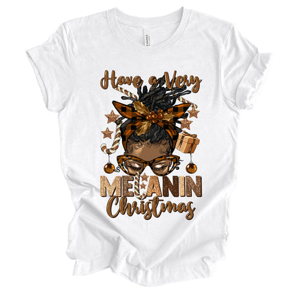 Very Melanin Christmas Black Locs DTF Transfer