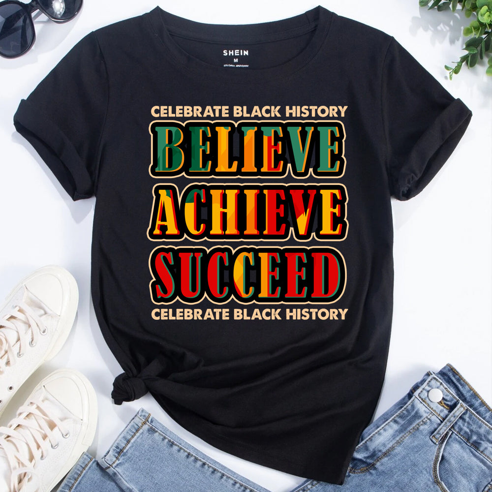 Believe Achieve Succeed DTF Transfer