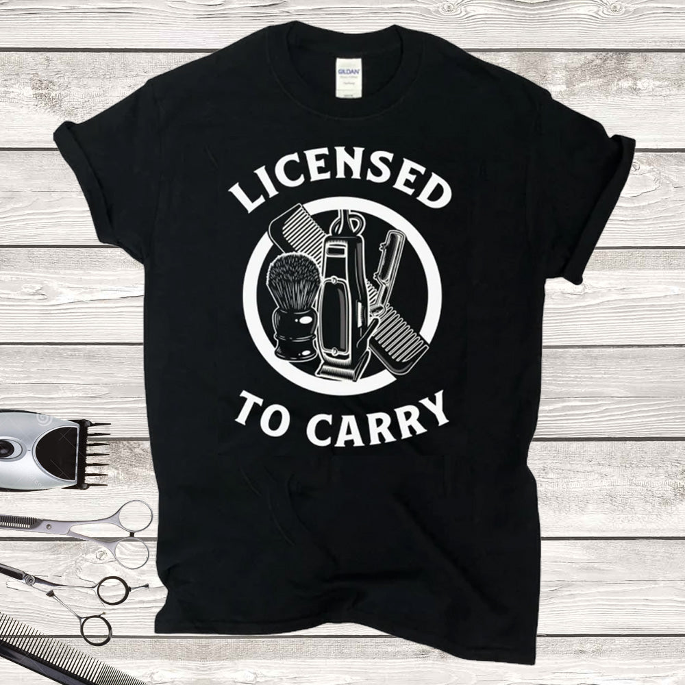 Licensed to Carry Barber DTF Transfer