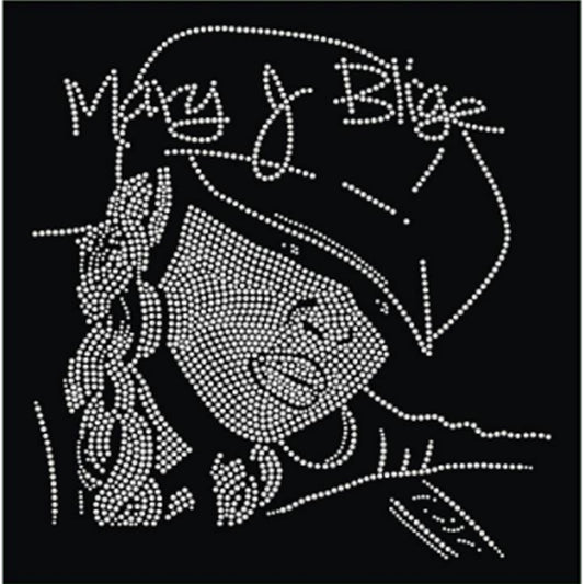 Mary J Hat Rhinestone Transfer - Clear