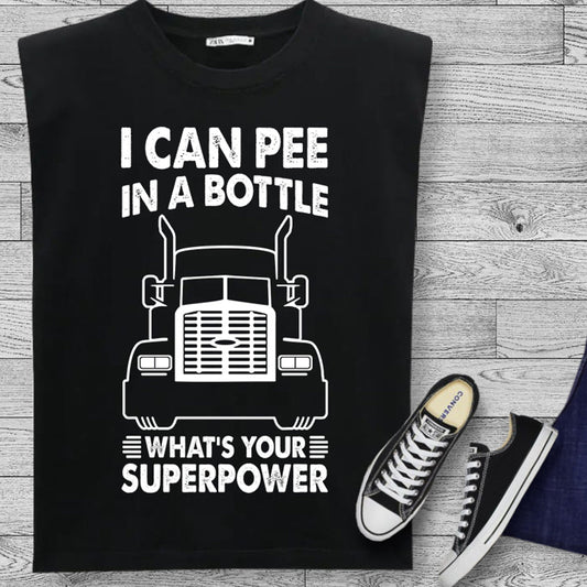 Pee In a Bottle Trucker DTF Transfer