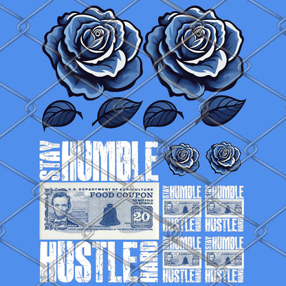 Stay Humble Hustle Hard White DTF Transfer Kit